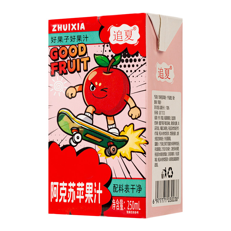 追夏阿克苏苹果汁250ml*10盒
