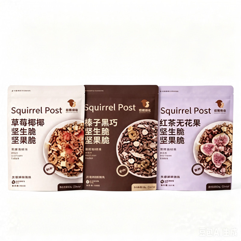 松鼠驿站益生菌黑巧燕麦脆代餐