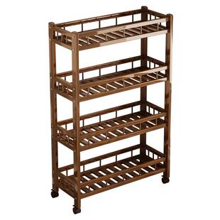 夹缝置物架落地多层缝隙收纳架柜家用书房书架厨房储物移动小推车