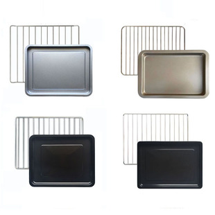 不沾盘适用美的电烤箱10L/25L/32L/35L/38L/40升不锈钢烤盘烤网架