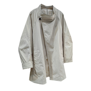 韩系单粒扣立领风衣女中长款宽松休闲百搭春秋外套显瘦开衫上衣潮