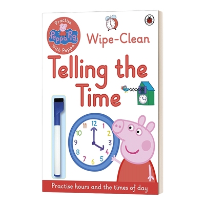 英文原版 Peppa Pig Practise with Peppa 和佩奇一起认识时间 绘本 英文版 进口英语原版书籍儿童全英语书