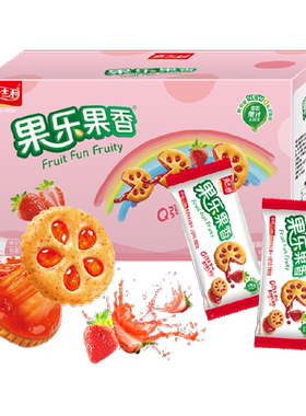 嘉士利草莓味夹心饼干Q弹拉丝