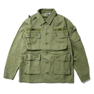NEARFUTURE日系潮流工装四袋夹克水洗做旧复古多口袋男女外套春秋