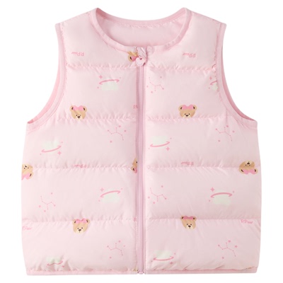 PawinPaw卡通小熊童装25年秋冬新款男女宝宝轻盈柔软羽绒马甲