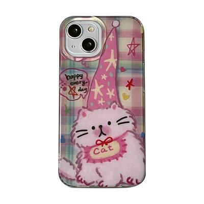 可爱卡通少女心小猫手机壳