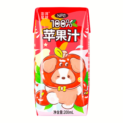 100%NFC苹果汁鲜榨酸甜清凉解渴