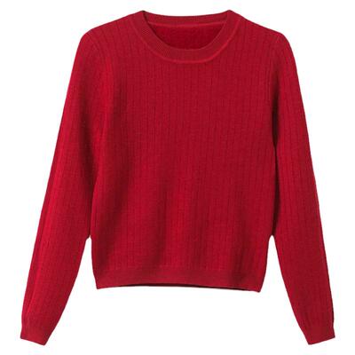 加绒毛衣女加厚一体绒秋冬打底衫