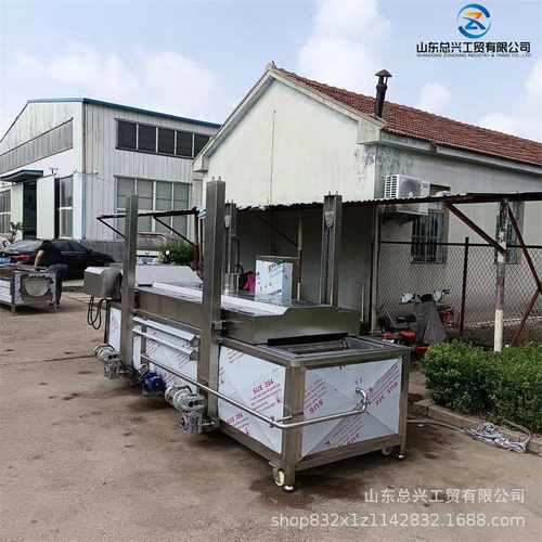 香椿芽蒸煮漂烫机 商用蔬菜漂烫设备 提升式全自动竹笋蒸煮漂烫机