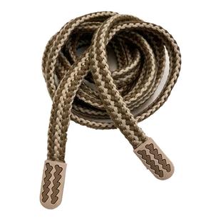 美拉德双色编织棉抽绳硅胶头拼色百搭卫衣帽绳运动裤带子裤腰绳子