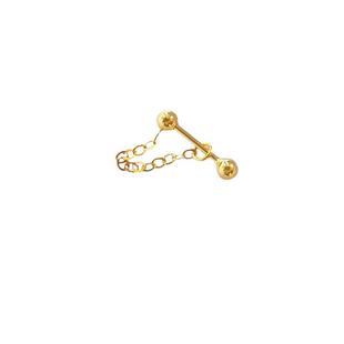 钛钢耳骨链螺丝扣细针链条免摘耳环个性时尚软骨链简约百搭耳饰