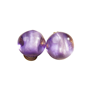 Dominique Denaive 法国小众高级感树脂耳夹荧光半透明欧美风耳环