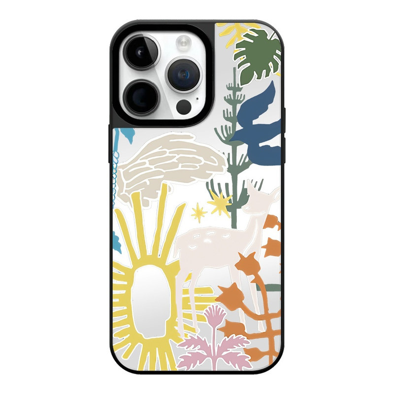 欧阳娜娜同款自然之韵鹿林之间适用于iPhone17 16Pro Max手机壳苹果12 13 14 15Pro/plus防摔Air磁吸保护套