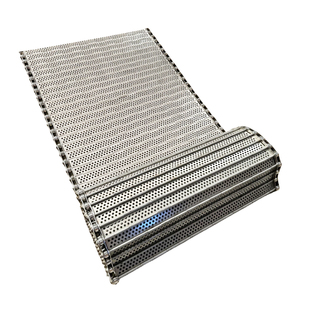 链板输送带不锈钢链板传送带金属耐高温冲孔链板茶叶板链非标定制