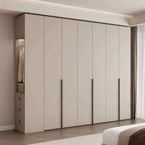 新疆包邮ENF级实木衣柜家用卧室平开门现代小户型组合新款2024爆