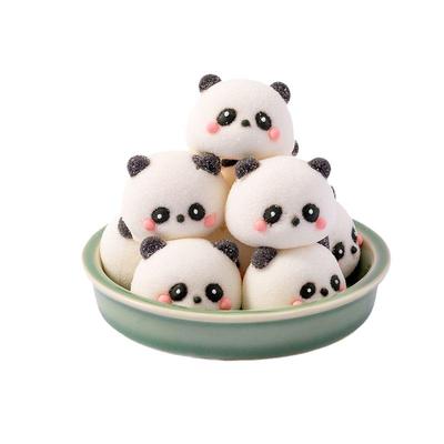 工厂直发熊猫棉花糖躺平鸭糖果