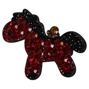 马上有钱儿童水钻发夹女孩小马前额侧边女童发卡韩国ins风刘海夹