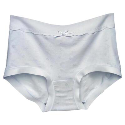 彩田内裤女中腰32695高腰32696纯色莫代尔透气包臀无痕边平脚抗菌