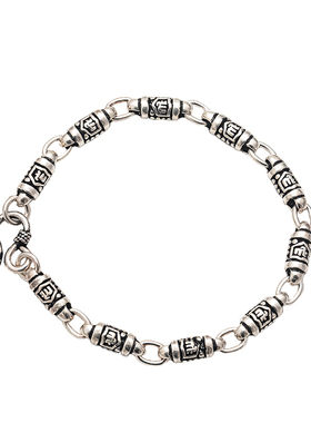 复古纯银手链精致品位百搭休闲男