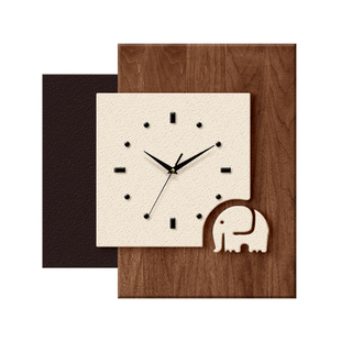 中古风创意时钟壁灯挂画2026新款客厅挂钟餐厅led发光高级感钟表