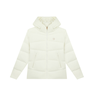 361女款羽绒服2025冬季新款保暖短款羽绒服女士宽松连帽运动外套