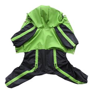 宠物服饰大型犬服装大狗防水衣服四脚戴帽子双色雨衣
