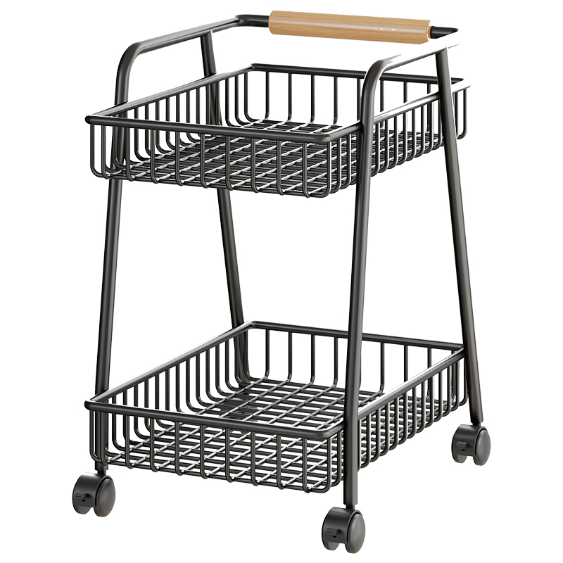 零食收纳夹缝推车客厅落地移动饮料置物架家用多功能分层整理架子