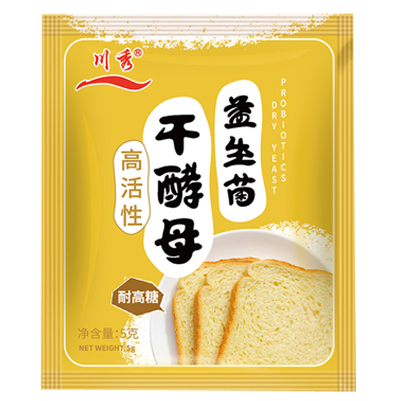 川秀益生菌干酵母耐高糖高活性馒头包子发酵粉家用面包蛋糕孝母粉