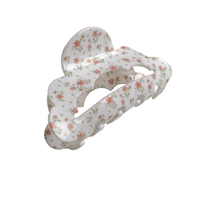 AM1013碎花朵发夹后脑勺盘发抓夹