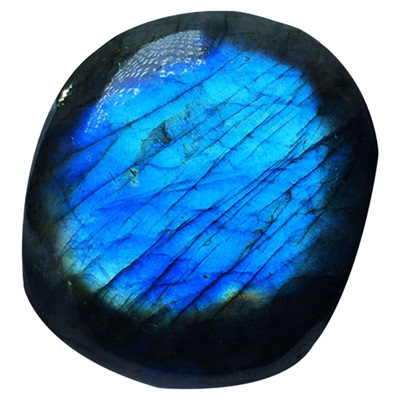 捡漏天然拉长石灰月光原石摆件