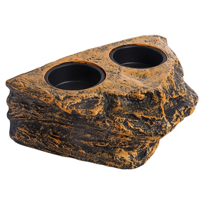 爬宠喂食盆睫角守宫水盆甲虫食台