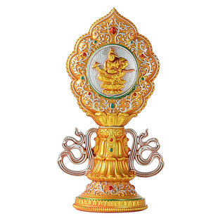 七政宝树脂款带飘带室内家用七珍宝一套桌面七供套装桌面摆件