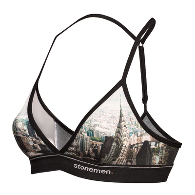 stonemen三角杯无钢圈美背内衣女