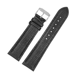 适配Movado摩凡陀博物馆蜥蜴纹真皮手表带 男女黑色皮表链15/21mm