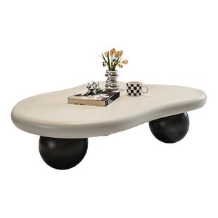 轻奢云朵茶几现代简约设计师款高级感小户型不规则异形客厅茶几桌