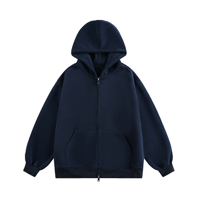 TIRED美式简约420g重磅开衫卫衣