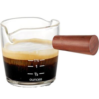 Bicnoo浓缩咖啡萃取杯木柄带刻度
