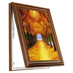 电表箱装饰画免打孔竖款空开挂画配电箱电闸盒开关遮挡墙画新中式