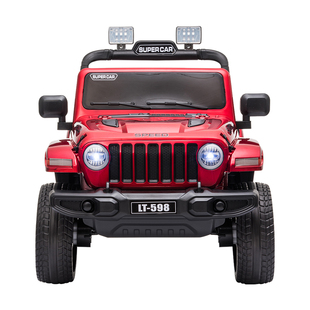 儿童电动车四轮可坐双人越野遥控四驱汽车男女宝宝小孩摇摆玩具车