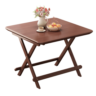 可折叠桌子餐桌家用小方桌简易多功能正方形桌小户型出租房吃饭桌