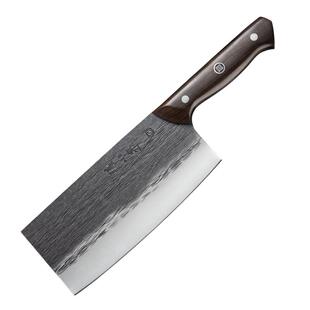 发张小泉古韵至境切片斩骨斩切刀古法锻打锤纹不锈钢家用菜刀