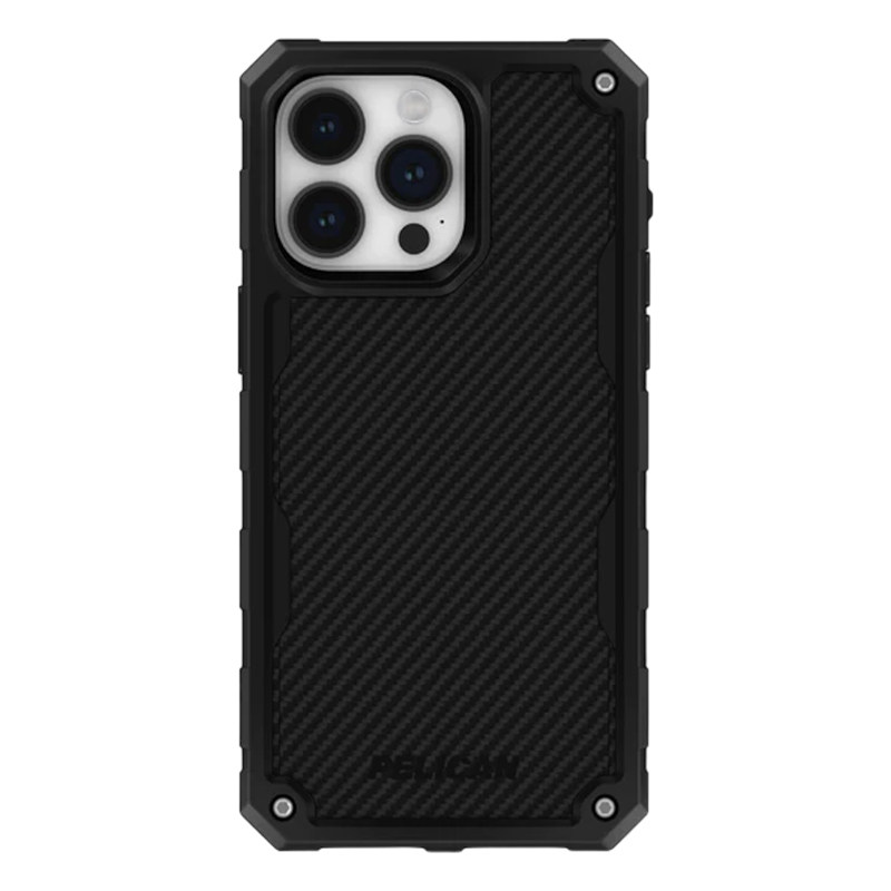 派力肯Pelican适用苹果iPhone16ProMax碳纤维15Pro/14Plus/11Pro黑盾芳纶纤维防摔手机壳背夹magsafe磁吸美国