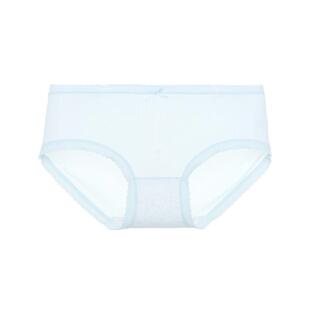 三福低腰内裤女薄款透气少女小花边蝴蝶结半平角裤女士497853