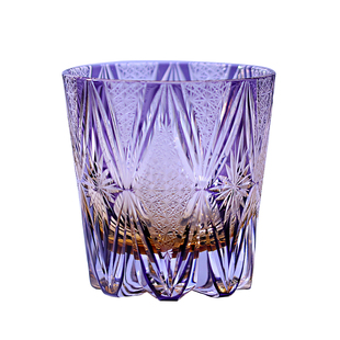 金致手工雕刻的威士忌水晶玻璃酒杯日式风格绮罗330毫升礼盒包装