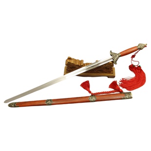 太极剑女式龙泉市男士不锈钢晨练半软剑表演武术剑健身宝剑未开刃