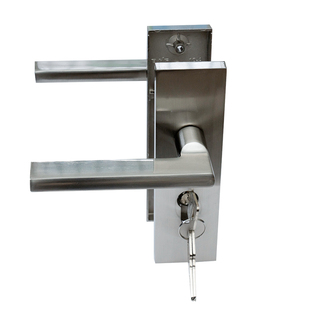 净化门锁保安福洁净室无尘车间彩钢板门锁活动房门锁70锁舌执手锁