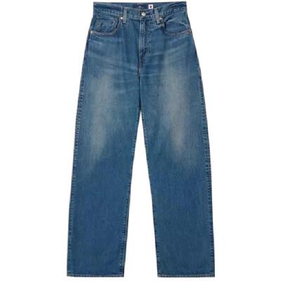 商场同款蓝标女士牛仔弯刀裤