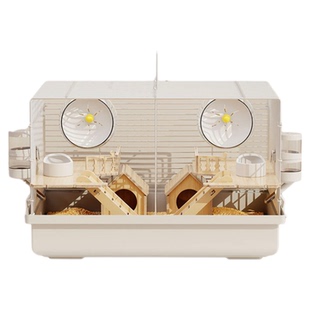 仓鼠笼子双人间一公一母分开相亲专用笼防打架防越狱饲养豪华别墅