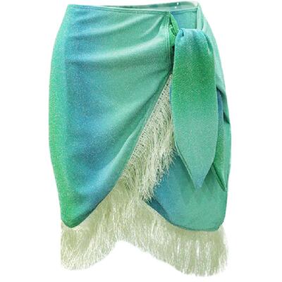 atlanticbeach流苏裹裙半裙防晒