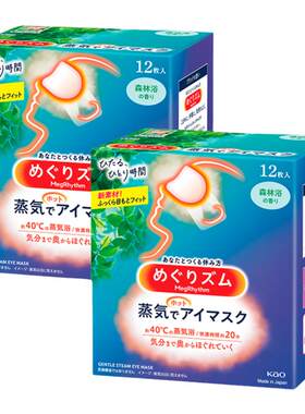 花王日本蒸汽眼罩12片单盒装